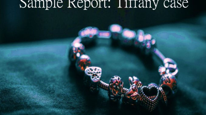 sample reort to tiffany