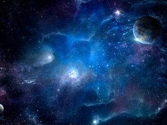 Cosmic nebula and the shining stars, abstract space illustration 英語　ビジネス